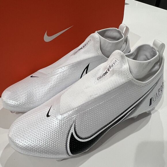 Size 13 Nike Vapor Edge Pro 360 Detachable Football Cleats White DO1143-100 main image 5